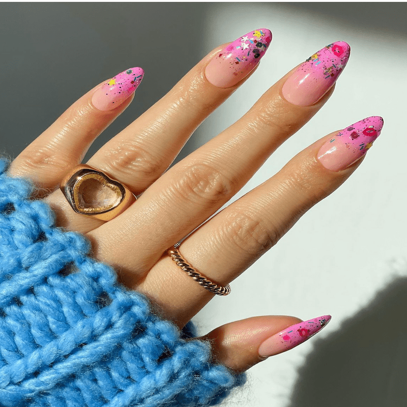 pretty pink nails