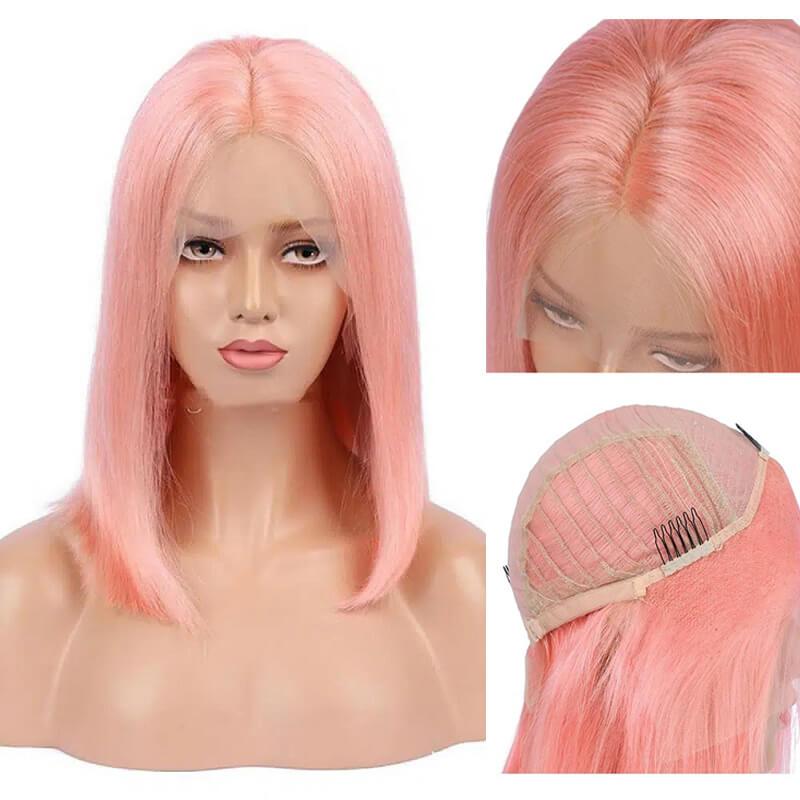 pink bob wig