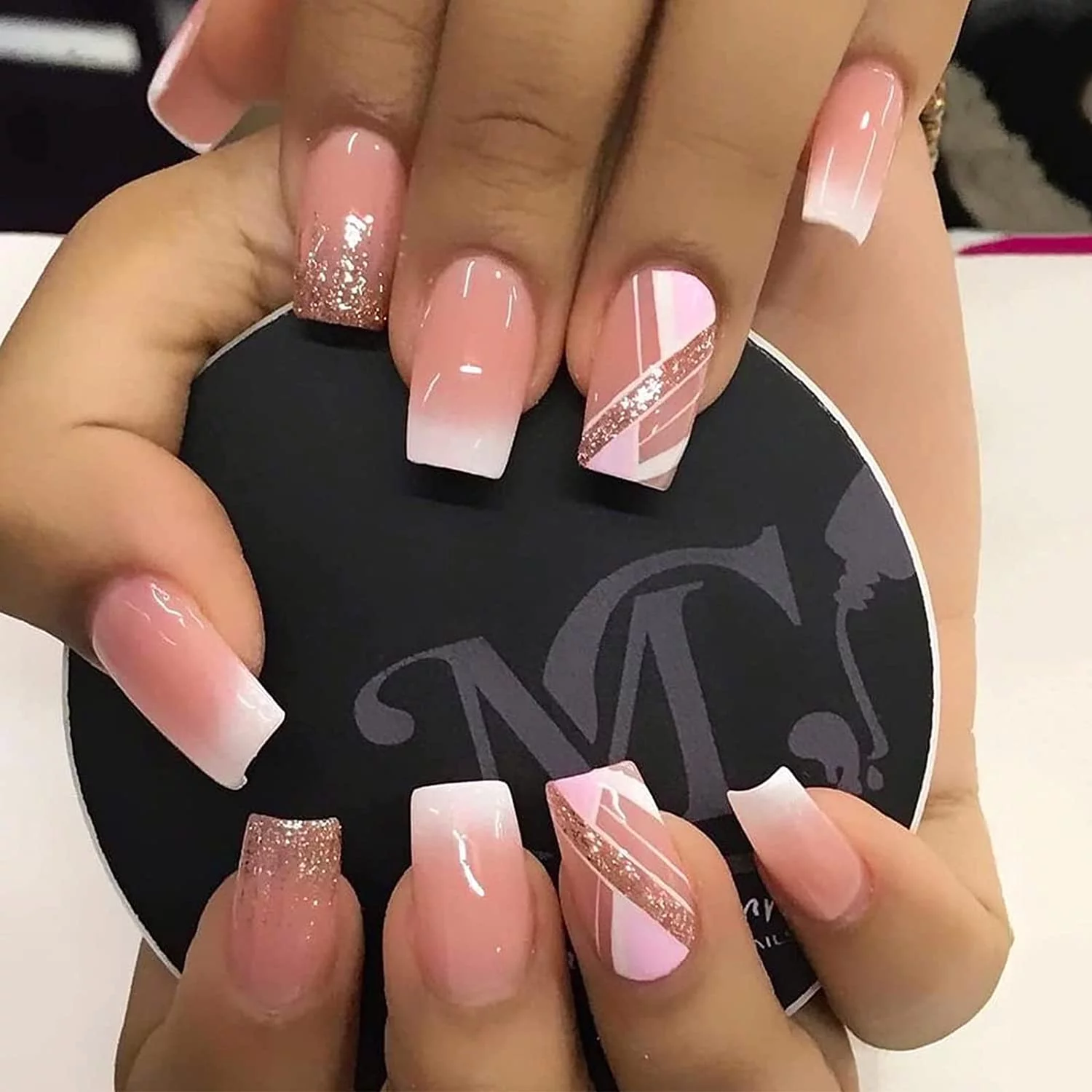 Short Square Acrylic Nails 