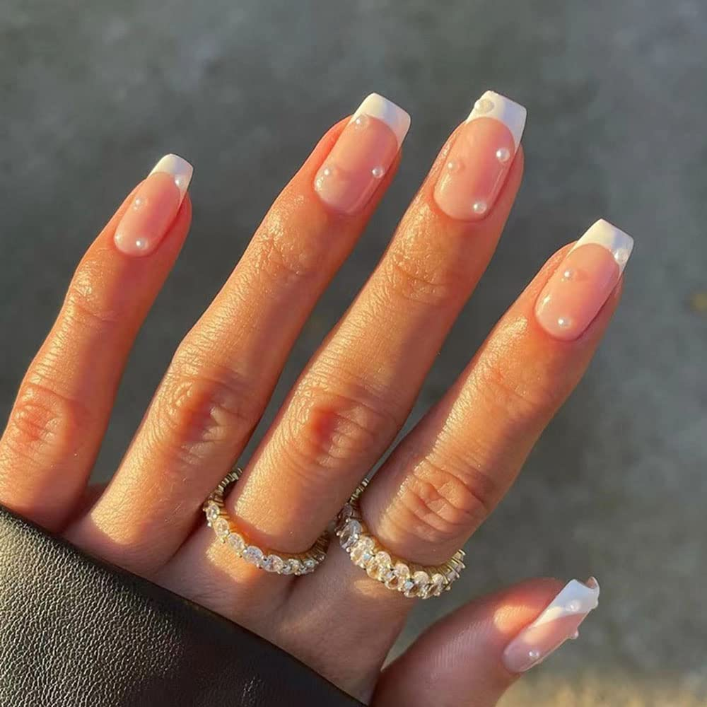 french tip acrylic nails