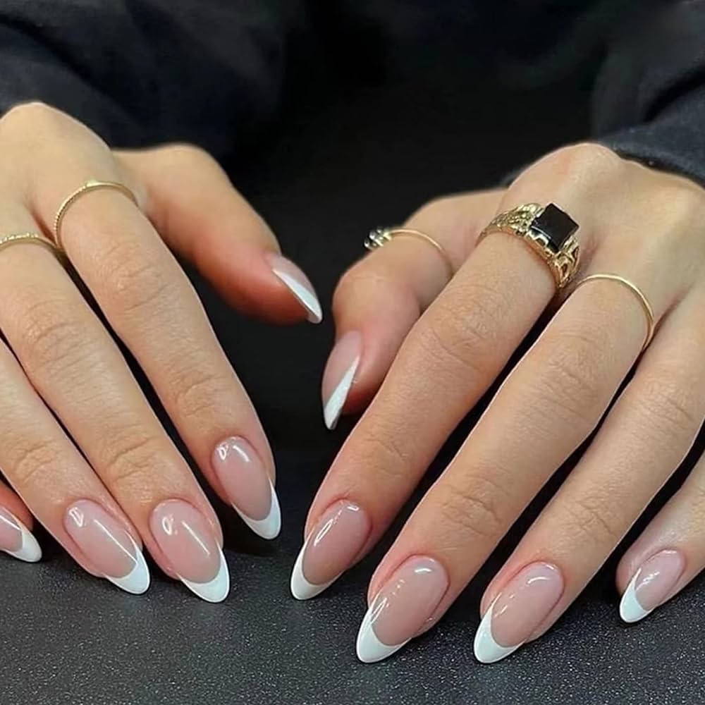 french tip acrylic nails