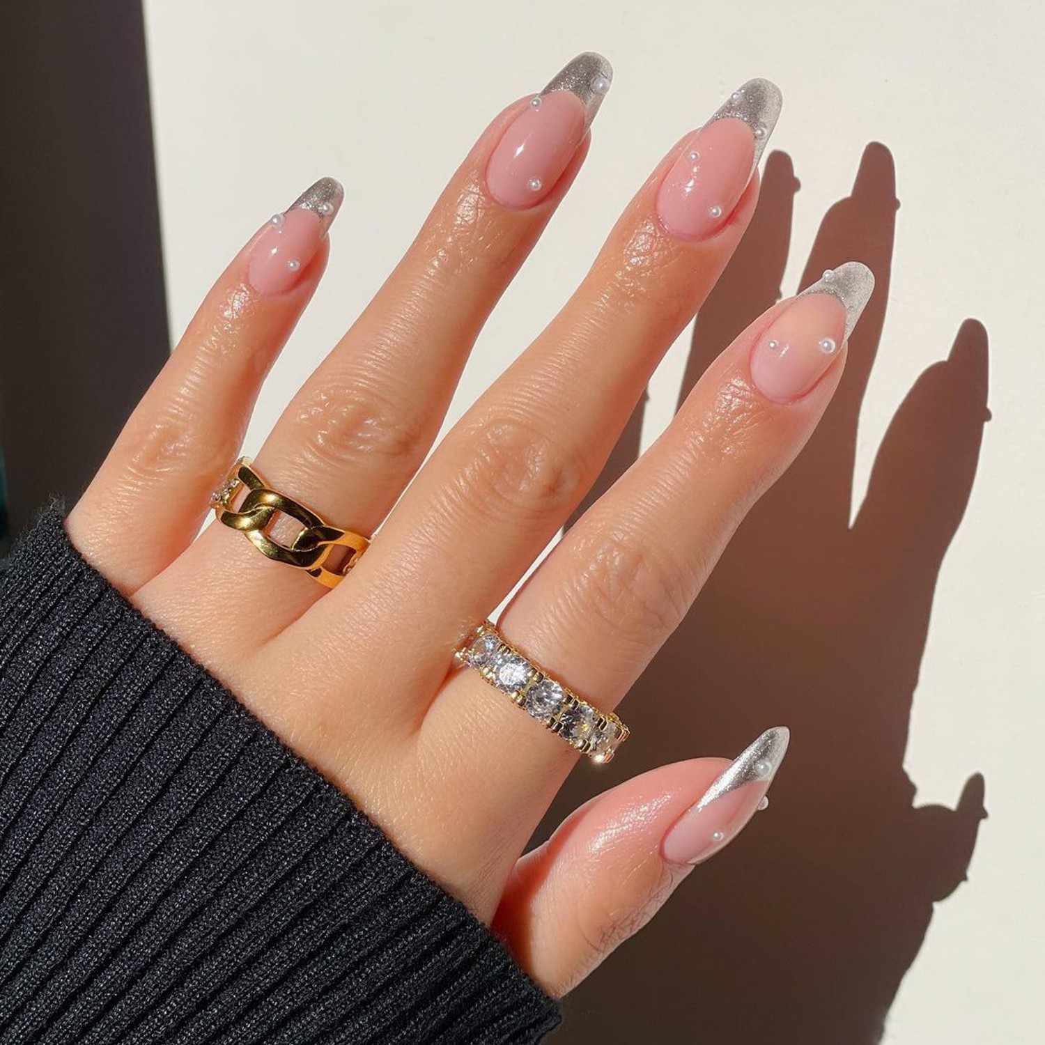 white french tip nails