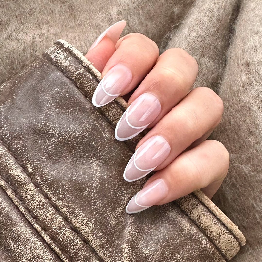 Almond French Tip Nails