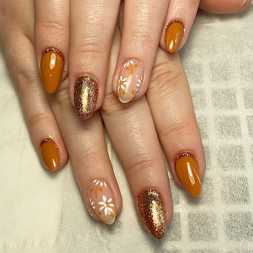 fall acrylic nails