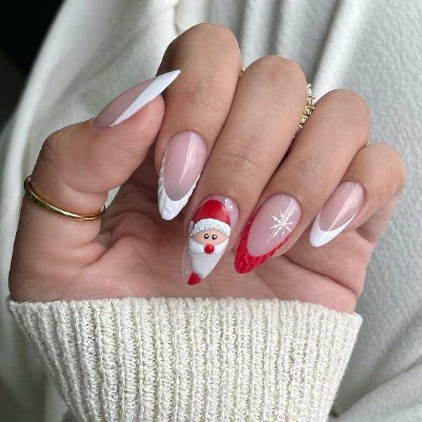 gel christmas nails