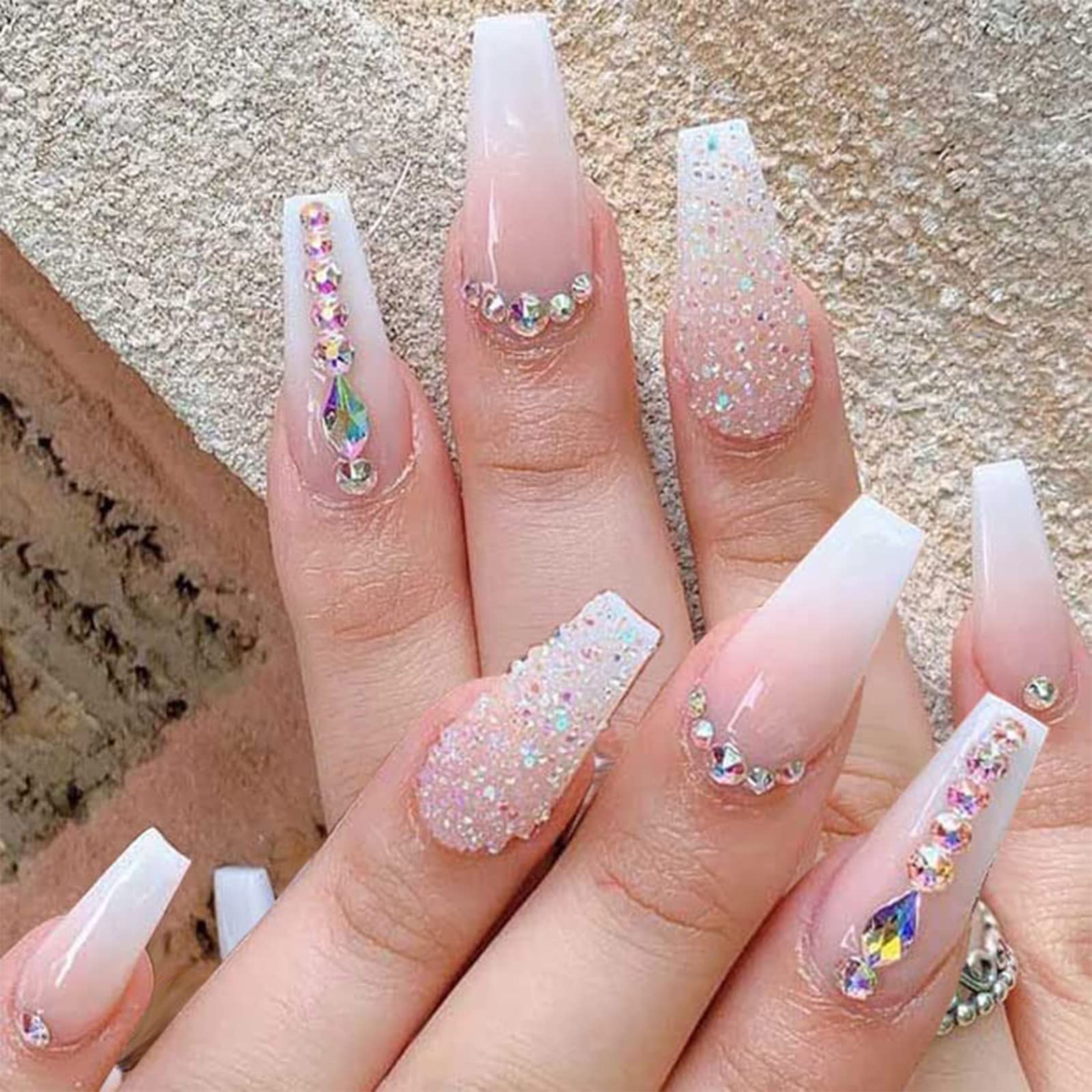 glitter rhinestones for nails